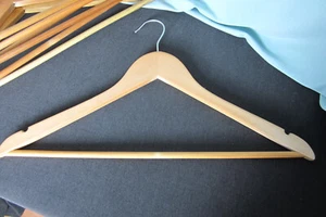 Wooden Hanger Lot of 9 various styles Sturdy EPOC - Picture 1 of 3