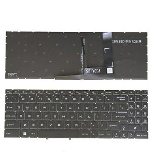 New For MSI Katana GF76 12UGSK 12UGOK 12UEK 12UDK 12UCK US RGB Backlit keyboard