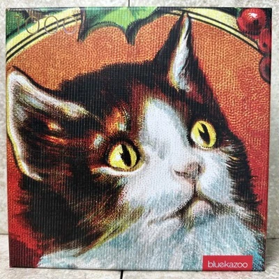 Rompecabezas Raro Azul Kazoo 1000 piezas Navidad Gatito B&N Exclusivo Gato de Vacaciones Foto 1 de 4