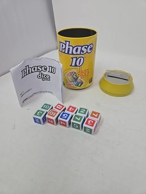 Mattel Games Phase 10 Dice Game Tin Can, No Scorecard - Image 1 of 4