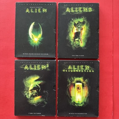 Alien, Aliens, Alien 3, Alien Resurrection All 2-DVD Set Collectors Editions LOT - Image 1 of 4