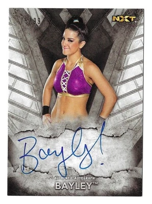 Topps Online WWE NXT Bayley 2016 automático 75/99 Foto 1 de 2