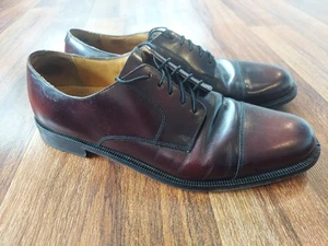 Cole Haan Caldwell Cap Toe elegante Schuhe Herren 11 D burgunderrot Leder Schnürschuhe - Bild 1 von 9