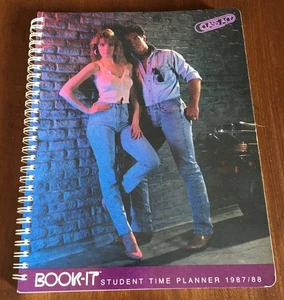 Vintage 1980er Tagesplaner 2025 2026 Book It Schüler Zeitplaner 1987 1988 - Bild 1 von 21