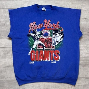 Vintage 1990 Salem Sportwear NFL New York Giants XL Chopped Crewneck Sweatshirt - Bild 1 von 10
