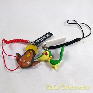 Pokemon BW 2012 Movie Netsuke - 2pc Mudkip Snivy Cellphone Strap Nintendo Go - Bild 1 von 1