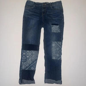 LEI DYLAN TOMBOY GIRLS JEANS CAPRIS PANTS SIZE 12 Regular - Picture 1 of 11