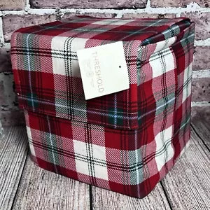 Threshold Red Plaid Flannel Sheet Set Twin Twin XL Plaid New - Picture 1 of 5