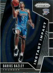 Darius Bazley 2019-20 Prizm novato de impacto instantáneo radiocontrol #17 Thunder - Imagen 1 de 2