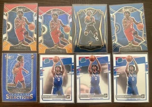 8 x Tyrese Maxey 2020-21 Select RED ORANGE SHIMMER PRIZM Selections Optic 76ers - Bild 1 von 2