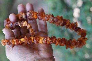XXXL NATUR BERNSTEINKETTE COLLIER NATÜR Butterscotch 90 GR AMBER NECKLACE 4A2 - Bild 1 von 16