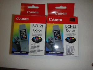 Canon BCI21 Color Tintenpatrone Neu im Karton 2 Patronen - Bild 1 von 5