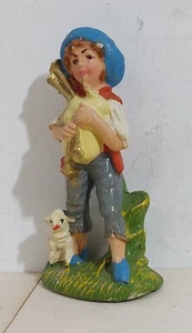 88335 Pastorello Presepe - Statuina in cartapesta - Musicante - Picture 1 of 5
