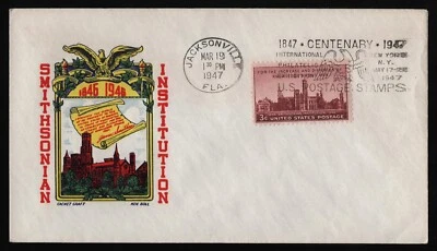 Postage Stamp Centenary March 19, 1947, Cachet Craft **ANY 5=FREE SHIPPING** - Image 1 of 2