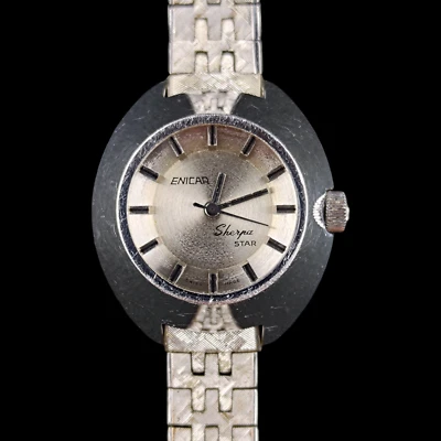 Vintage ENICAR Sherpa Star Automatic Watch 1970s Original bracelet Swiss Made - Image 1 of 4