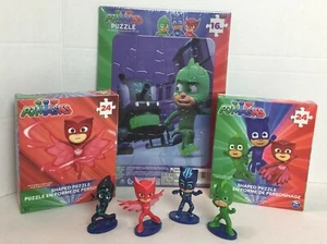 Disney Junior PJ Masks Puzzles & PVC figures Just Play Cake Toppers #20F - Picture 1 of 6