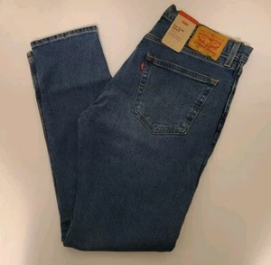 Levi's 512 Slim Taper Comfort Stretch Blue Mens Denim Jeans NWT W34x L32 New - Picture 1 of 2