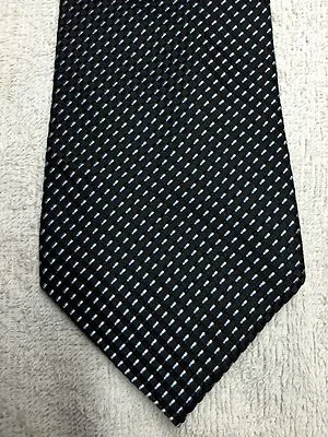 JONES NEW YORK MENS TIE NWOT BLACK WITH LIGHT BLUE 4 X 61 - Image 1 of 4