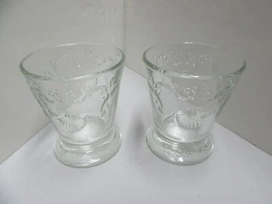La Rochere Versailles Nautical Shell Embossed Clear Double Old Fashioned Glasses - Picture 1 of 1