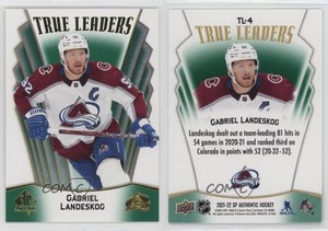 2021-22 SP Authentic True Leaders Green Gabriel Landeskog #TL-4