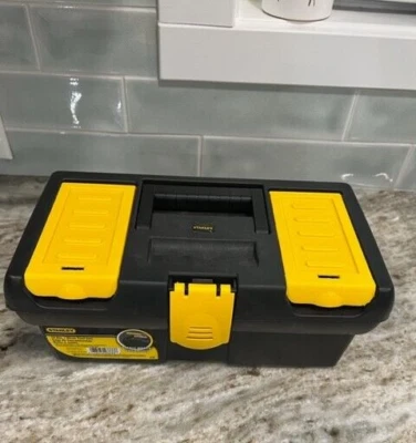 Stanley 12.5in Polypropylene Tool Box Black And Yellow - Image 1 of 4