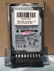 X3300 M4 X3500 M3 M5 hard disk 1.2TB 10K SAS 2.5 00AD076 00AD079 00AD075 - Picture 1 of 4