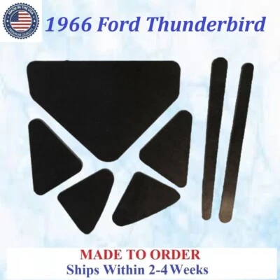 НОВЫЙ 1966 Ford Thunderbird 7 шт. ИЗОЛЯЦИЯ КАПОТА СЕРЫЙ REM #FOR-HIN-095 - Изображение 1 из 3