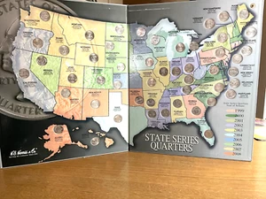 1999-2008 -coin 50 State Quarter Complete Set  Albums) - Picture 1 of 9
