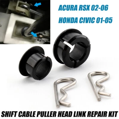 Delrin Shifter Cable Inserts For Acura RSX / 01-05 Honda Civic Polyurethane NEW - Image 1 of 4
