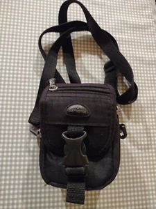 Samsonite Camera Bag Case Pouch & Strap Black 3 Zip Compartments 6x3.5x1.5 in - Picture 1 of 4