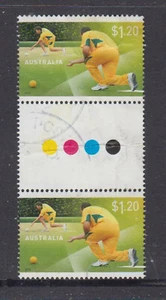 Australia 2012 Lawn Bowls Used $1.20 stamp gutter pair stamps. - Picture 1 of 1