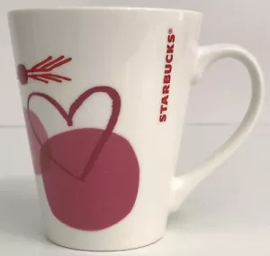 Starbucks Starbucks Tall Mug Coffee Tea Arrows With Heart Valentine 12 oz 2016 - Picture 1 of 6