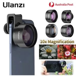 ULANZI Mobile Phone Macro Lens Clip Mount Wide Angle Set Camera kit Universal AU - Photo 1 sur 26