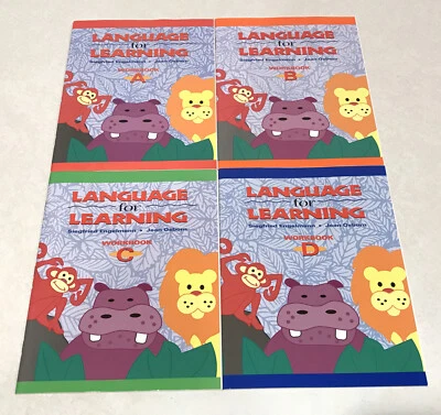 New SRA Language For Learning Workbooks A, B, C, D - LOT OF 4 Books UNUSED NEW - Image 1 of 4