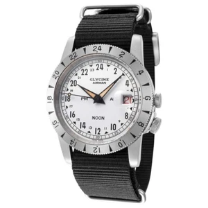 Glycine Men's Airman 40mm Automatic SWISS MADE Sapphire Crystal SS 50m Watch - Picture 1 of 2