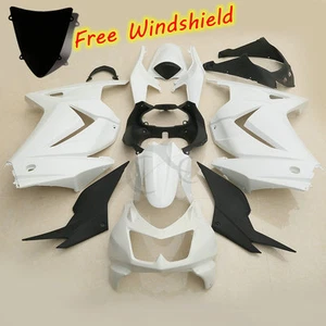 Unpainted White ABS Fairing Bodywork For Kawasaki Ninja 250R EX250 2008-2012 - Picture 1 of 9