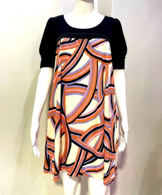 VESTIDO VIVIENNE TAM ESTAMPADO GRÁFICO MULTICOLOR TALLA S Foto 1 de 4