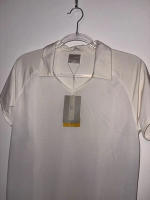 Nike Golf - Camisa Polo Mujer Semi Transparente Crema Talla Grande - Nueva Con Etiquetas Foto 1 de 4