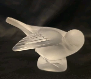 Vintage Lalique Moineau Coquet uccellino statuina passero cristallo francese arte vetro - Foto 1 di 13