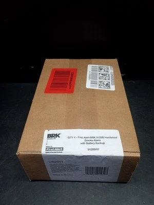 Detector de humo BRK First Alert 9120B alimentado por CA batería y cable de respaldo Foto 1 de 4