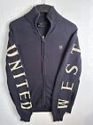 Men’s West Ham United Navy Full Zip Jacket Spellout Size Small