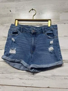 Girls Preowned Size 18 (XXL) Art Class Distressed Denim Shorts - Good Used Condi - Picture 1 of 3