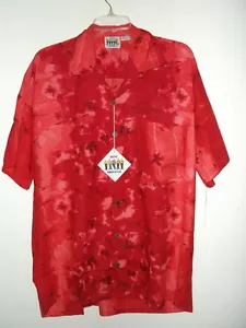 NWT RED FLORAL HAWAIIAN SHIRT size S, M or L by BEST ORIGINALS - Picture 1 of 4