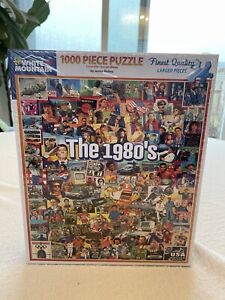New Sealed White Mountain Puzzles The 1980's 1000 Piece Jigsaw Puzzle