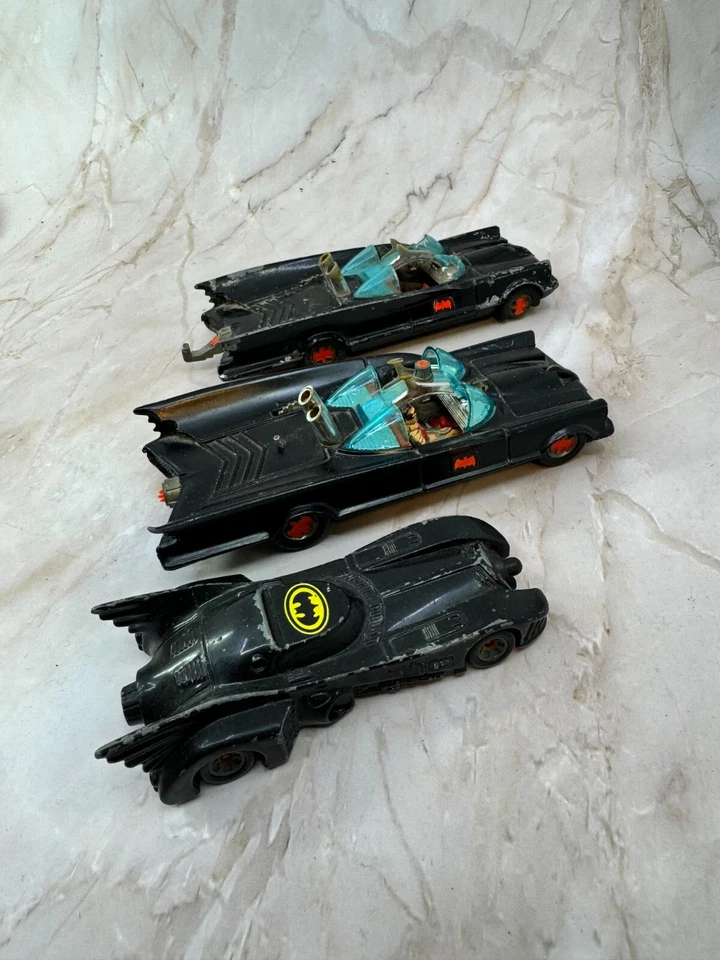 2 RARE CORGI TOYS No 267 VINTAGE 1966 BATMAN 'S BATMOBILE Plus One Current One - Image 1 of 4