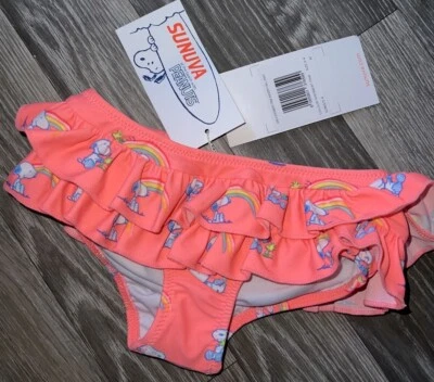 Parte inferior de bikini edad 3-4 años Sunuva rosa brillante cacahuetes fisgón nuevo Foto 1 de 4