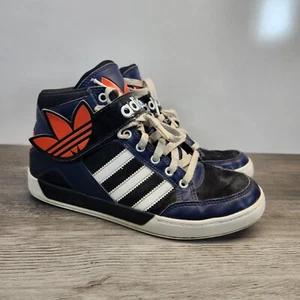 Adidas Hi-Top Hard Court Retro 2013 blau/orange EVH 791004 Schnürschuhe Größe 6 - Bild 1 von 12