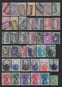 BELGIUM VARIOUS USED PARCEL POST ISSUES   1902 - 1957 - Picture 1 of 3