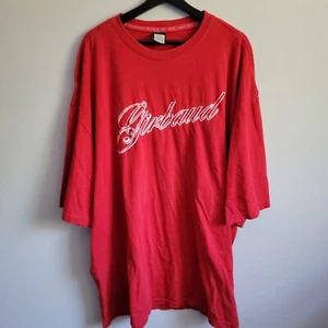 Marithe Francois Girbaud Size 3XL Red Embroirded Spellout Short Sleeve Shirt - Picture 1 of 9