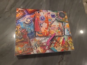 Aimee Stewart Silver Select The Junk Journaler's Desk 1000 PC Puzzle New Buffalo - Picture 1 of 7